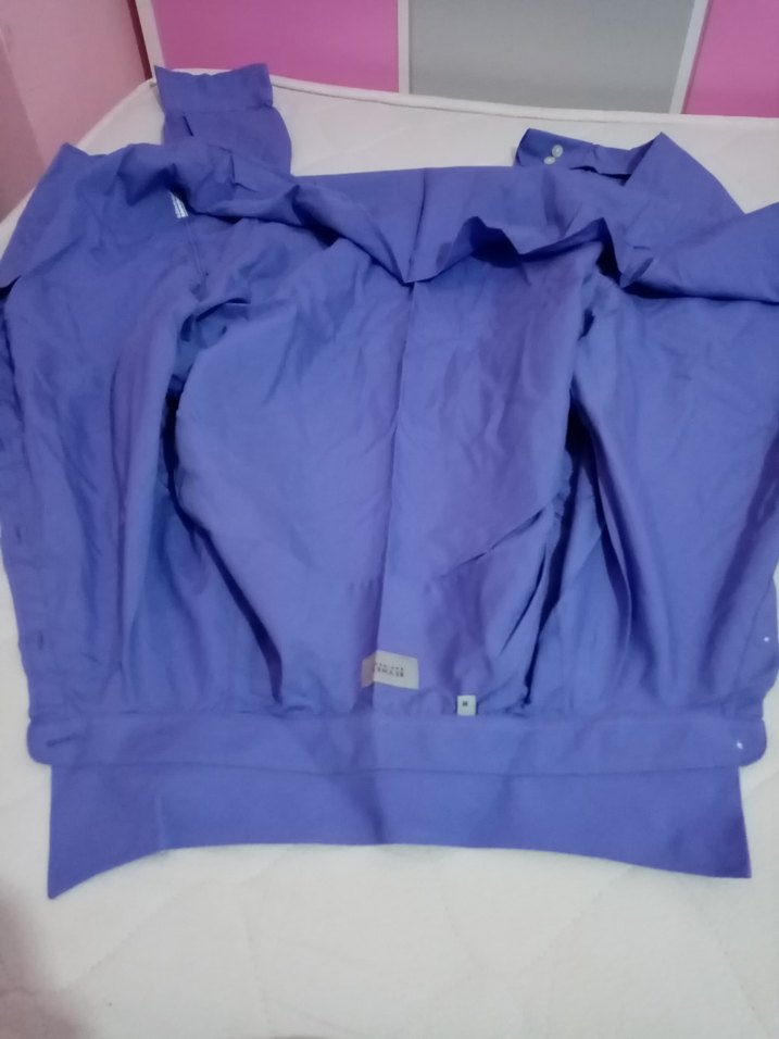 Mor Düğmeli Erkek Gömlek - Görsel 4