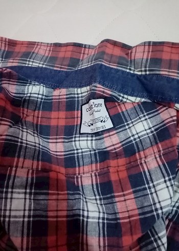 Erkek kareli gömlek Gömlek - Görsel 4