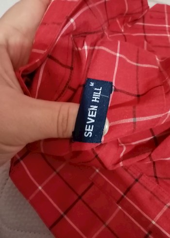 Erkek Kırmızı Kareli Uzun Kollu Gömlek - Görsel 2