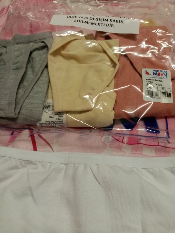 Kadın 3xl tanga Rahat İç Çamaşırı 5li Set - Görsel 2