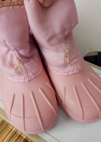 Kız Çocuk Pembe Lastik Botlar - Görsel 3