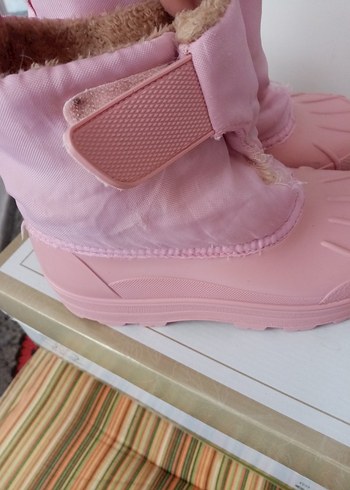 Kız Çocuk Pembe Lastik Botlar - Görsel 2