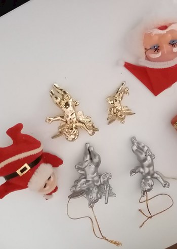 Parlak Altın Renkli Melek Figürleri Noel Ağaç süsleri - Görsel 2