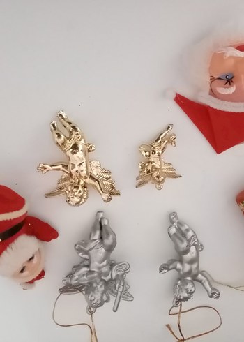 Parlak Altın Renkli Melek Figürleri Noel Ağaç süsleri - Görsel 4