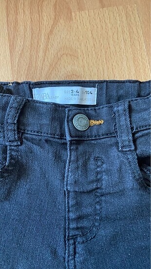 4 Yaş Beden Zara slim fit 3-4 yaş