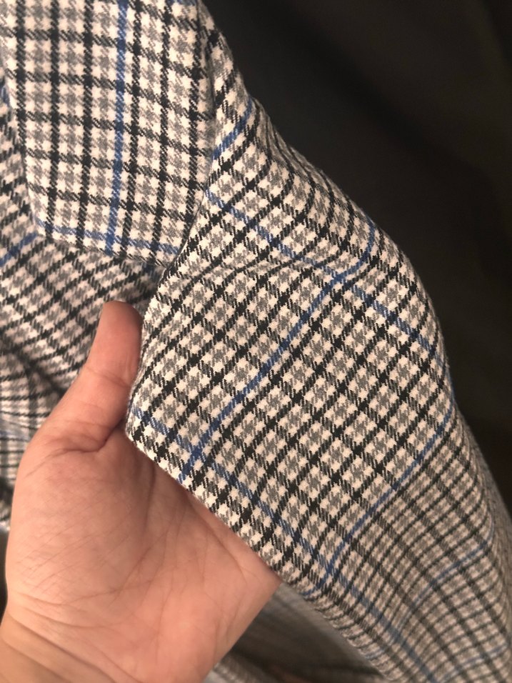 Koton Kadın Gri Ekose Midi Blazer - Görsel 4