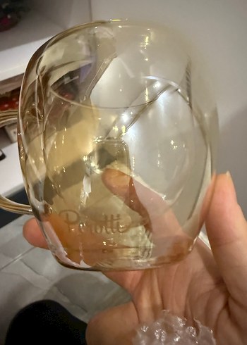 Perotti Cidar Colors Çift Camlı Kupa 250ml Bej - Görsel 3