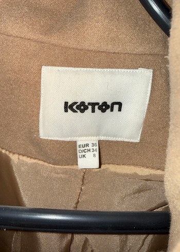 Bej Düğmeli Uzun Kaban 36 - Görsel 2