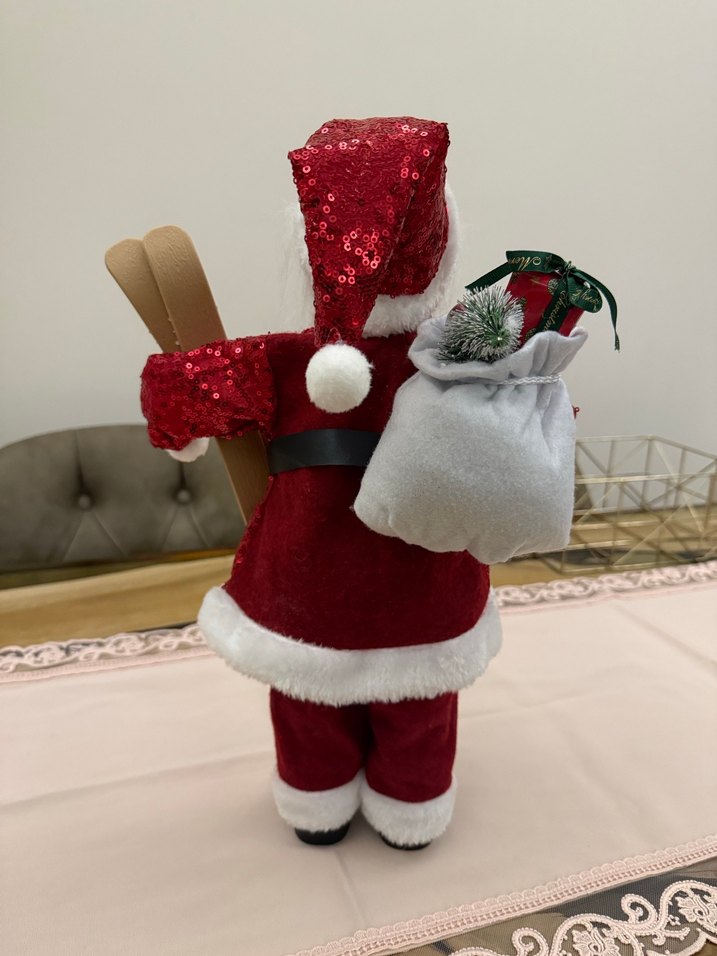 Kırmızı Kardan Adam Figürü 45 CM - Görsel 3