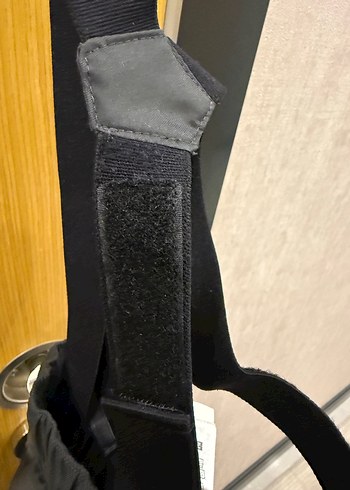 Erkek Siyah Street Wear Askılı Pantolon - Görsel 4