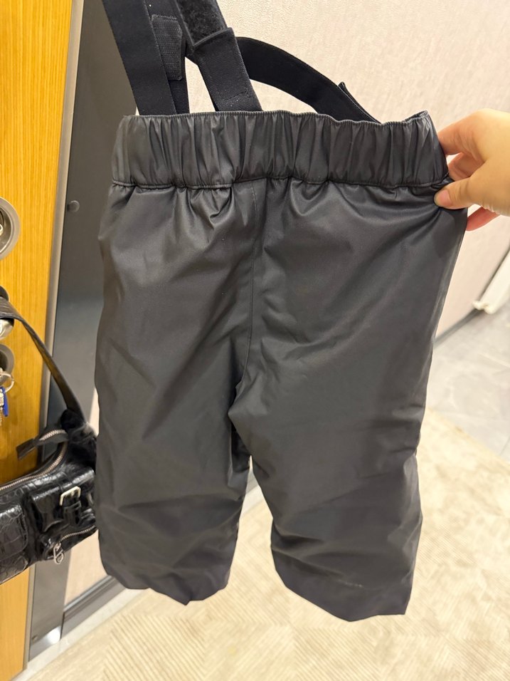 Erkek Siyah Street Wear Askılı Pantolon - Görsel 3