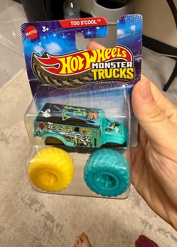 Hot Wheels Monster Trucks Turkuaz Oyuncak Araba - Görsel 2