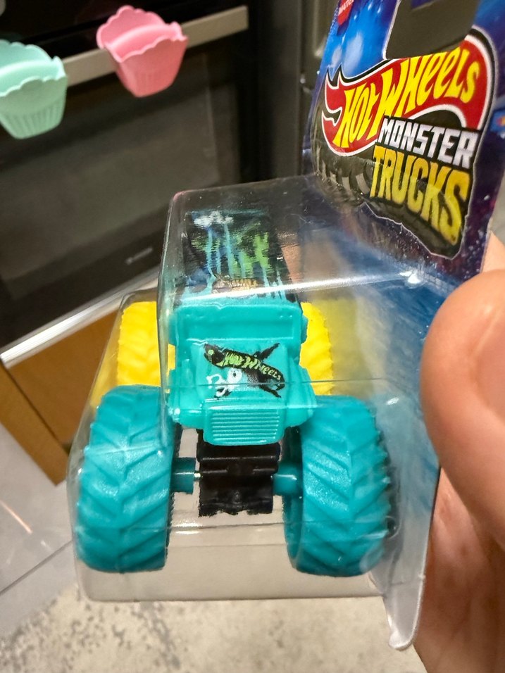 Hot Wheels Monster Trucks Turkuaz Oyuncak Araba - Görsel 3