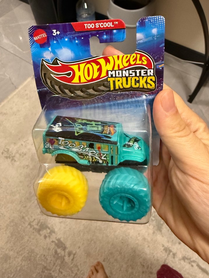 Hot Wheels Monster Trucks Turkuaz Oyuncak Araba - Görsel 2