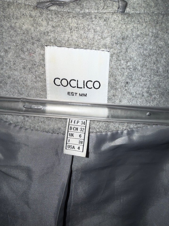 Gri Midi Yünlü Kürklü Kaban 34 - Görsel 3