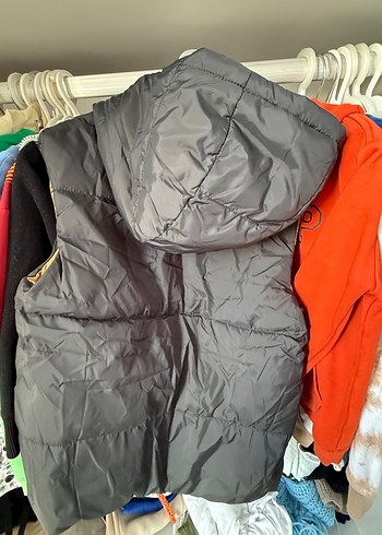 Erkek çocuk 7 8 yaş mango çift taraflı yelek - Görsel 3