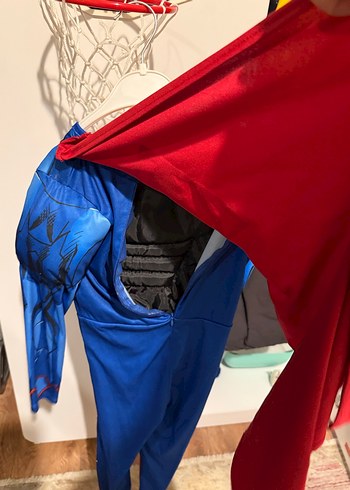 Çocuklar İçin Superman Kostümü, Uzun Kollu - Görsel 4