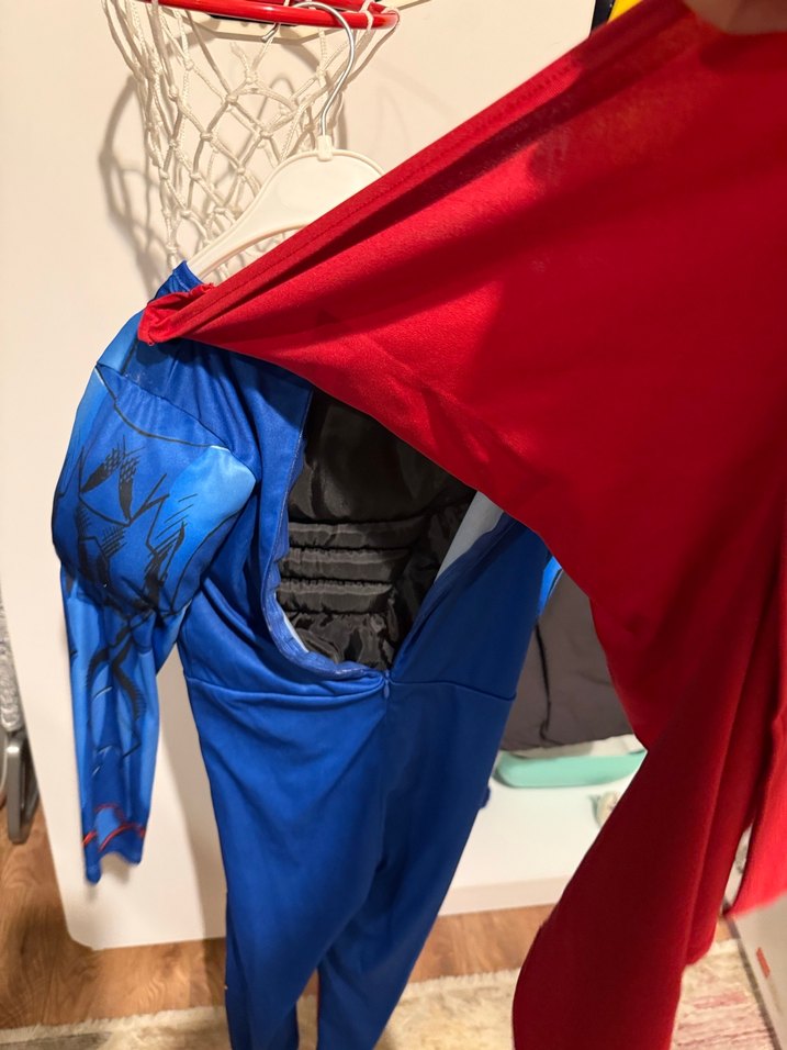 Çocuklar İçin Superman Kostümü, Uzun Kollu - Görsel 4
