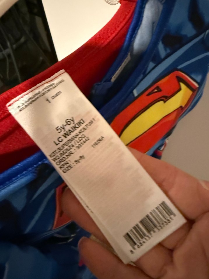 Çocuklar İçin Superman Kostümü, Uzun Kollu - Görsel 2