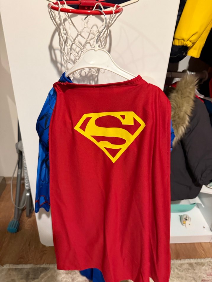 Çocuklar İçin Superman Kostümü, Uzun Kollu - Görsel 3