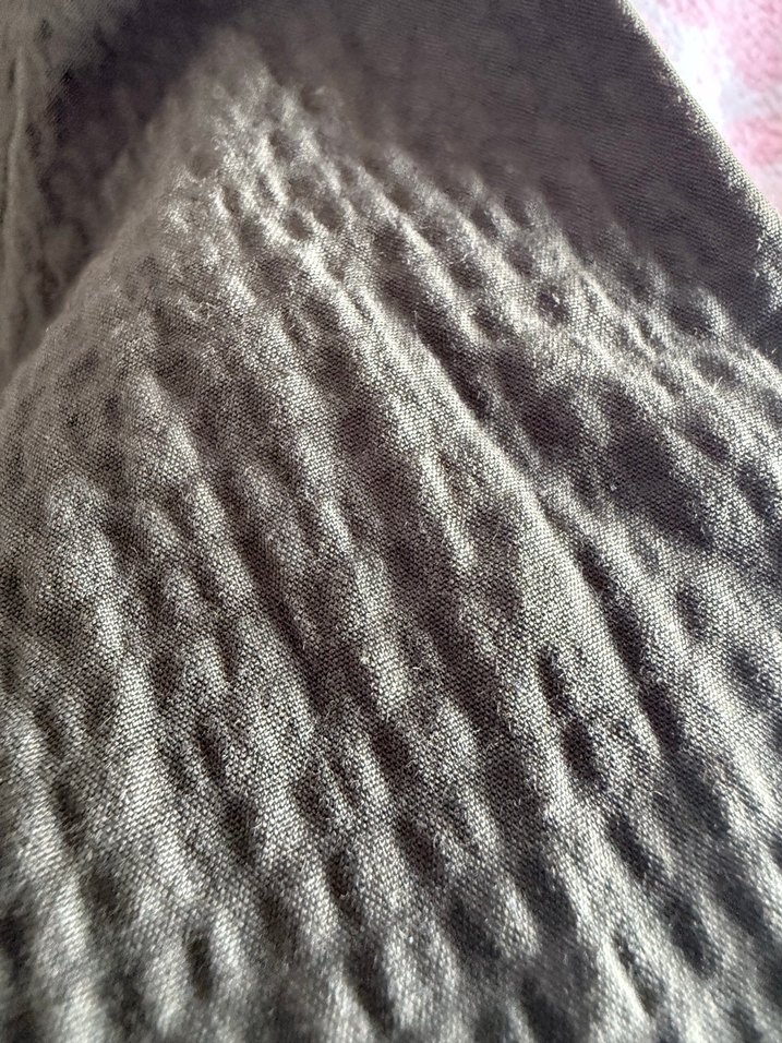 Kadın V Yaka Düğmeli Keten Gömlek - Görsel 3