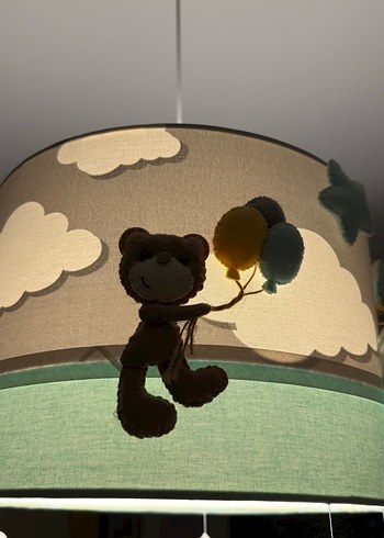 Çok Renkli Çocuk Odası Tavan Lambası - Görsel 2