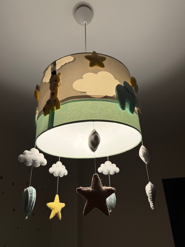 Çok Renkli Çocuk Odası Tavan Lambası - Görsel 3