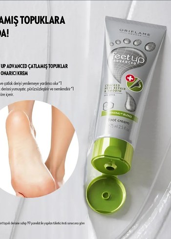 Beden Oriflame Feet Up Ayak Kremi 75 ml