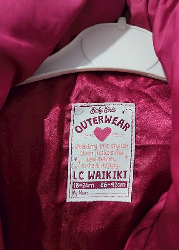 Düğmeli Pembe Kız Çocuk Kaban Mont - Görsel 2