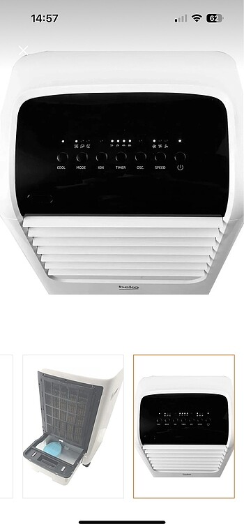  Beden Arçelik Ac 6030 uzaktan kumandalı soğutucu iyonizer