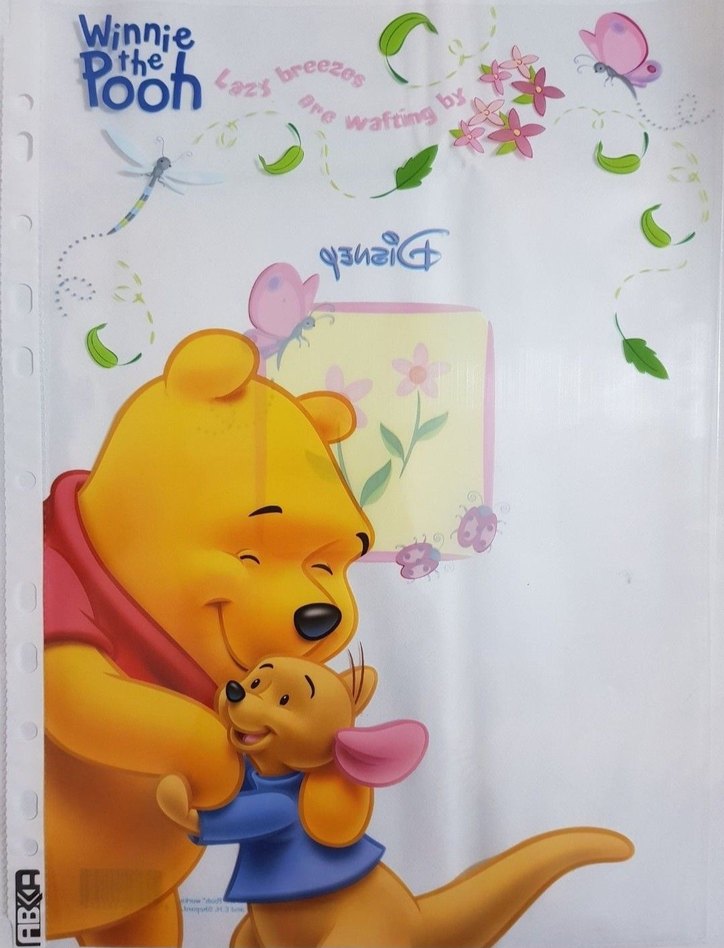 Winnie the Pooh 5 Adet Kalın Poşet Dosya - Görsel 2