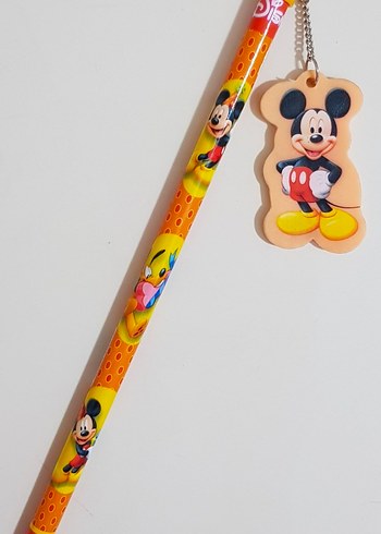 Mickey Mouse Silgili Kurşun Kalem - Görsel 2