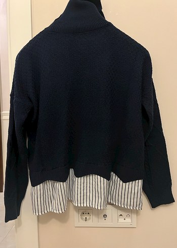 Balıkçı Yaka Örgü Kadın Kazak - Görsel 2