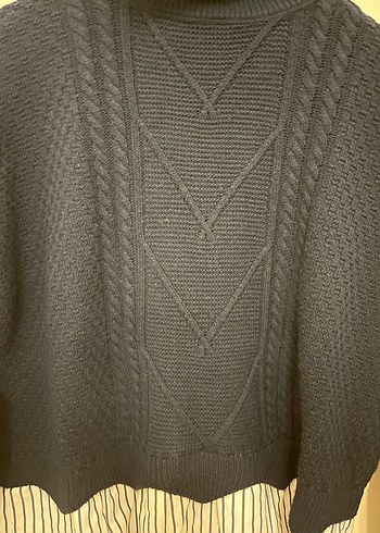 Balıkçı Yaka Örgü Kadın Kazak - Görsel 3