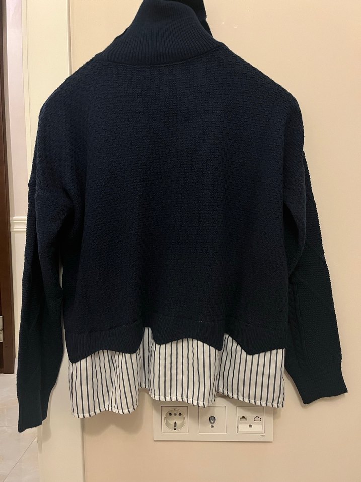 Balıkçı Yaka Örgü Kadın Kazak - Görsel 2