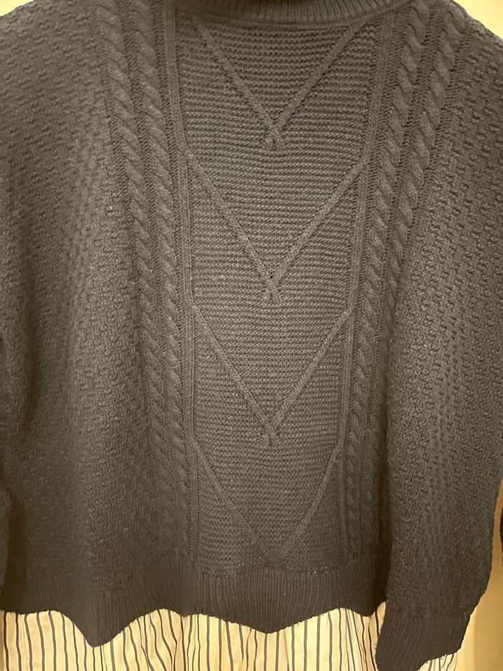 Balıkçı Yaka Örgü Kadın Kazak - Görsel 3