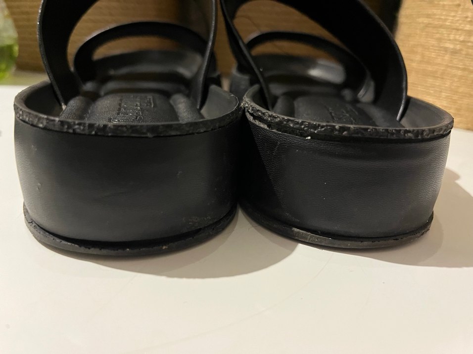 Siyah Platform Topuklu Kadın Sandalet - Görsel 3