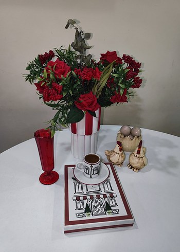 H&M Home Bordo Espresso Kahve Fincanı Seti
