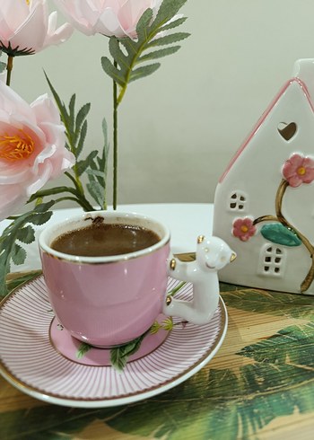 Mikasa Moor Pembe koala Kahve Fincanı ve Tabağı