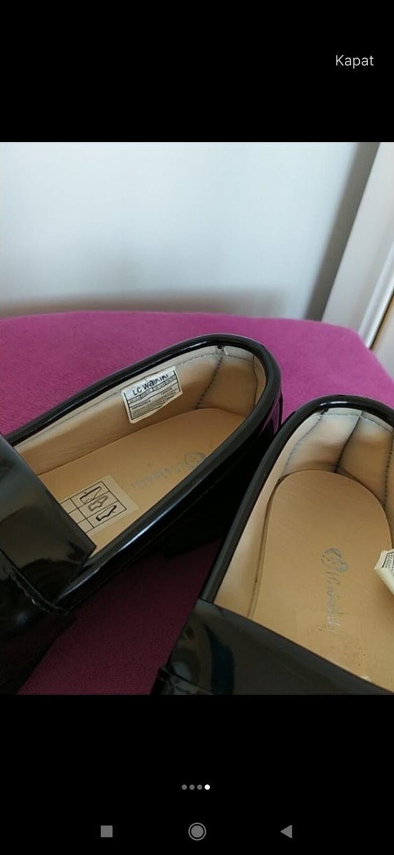 Kızlar için Siyah Püsküllü Loafer Ayakkabı - Görsel 2