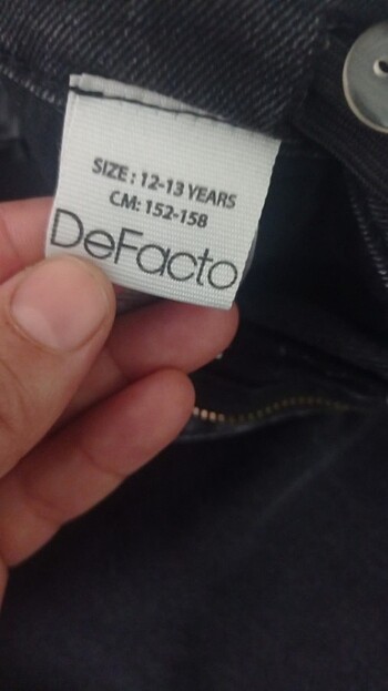 12-13 Yaş Beden siyah Renk Jean siyah pantolon