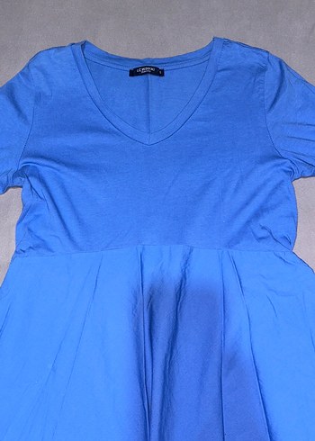 Mavi V Yaka Hamile Bluzu - Görsel 2