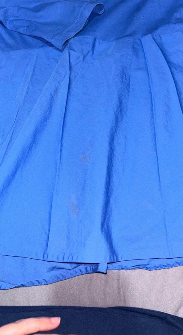 Mavi V Yaka Hamile Bluzu - Görsel 4