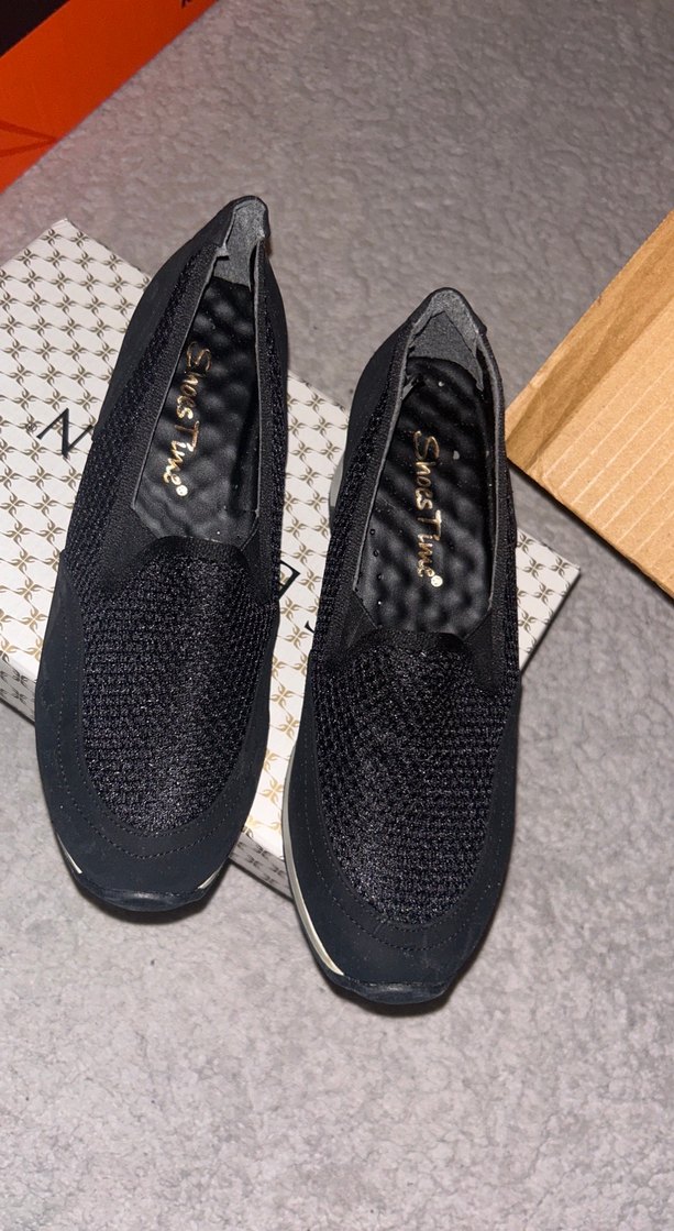 Siyah  Dolgu Topuklu Spor Ayakkabı - Görsel 2