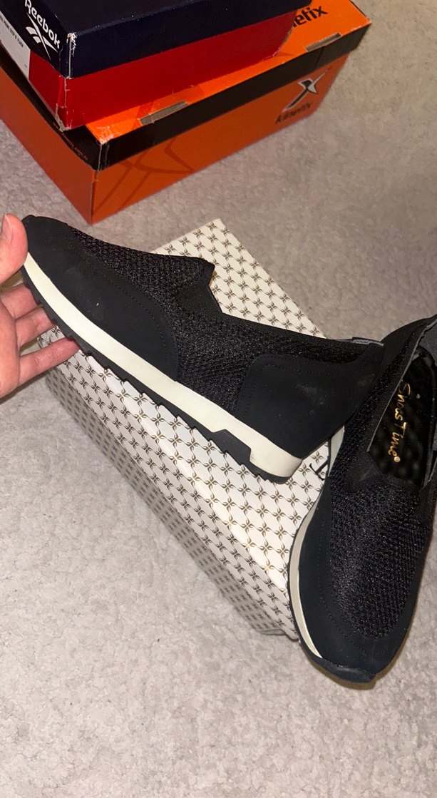 Siyah  Dolgu Topuklu Spor Ayakkabı - Görsel 3