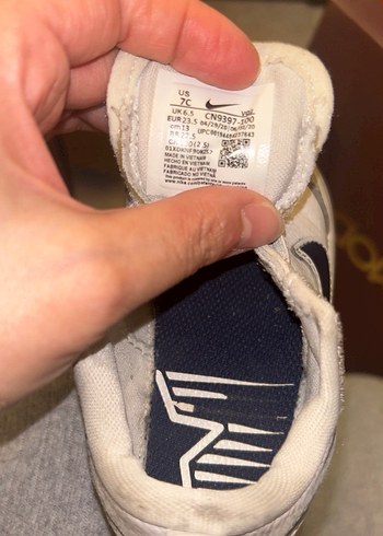 Beyaz Erkek Çocuk Nike Velcro - Görsel 4