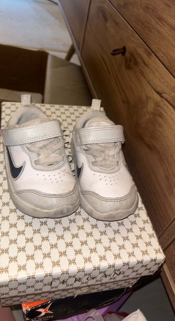 Beyaz Erkek Çocuk Nike Velcro - Görsel 2