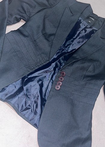 Kadın lacivert Blazer Ceket - Görsel 3