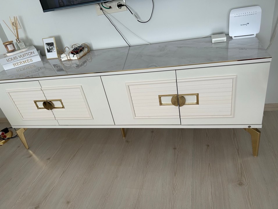 Veyron Beyaz TV Ünitesi - Görsel 2