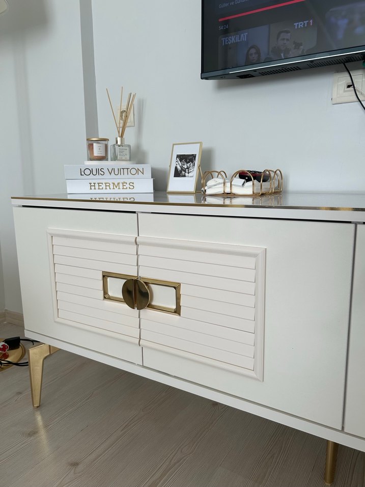 Veyron Beyaz TV Ünitesi - Görsel 4